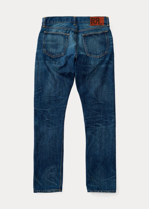 Ralph Lauren Slim Narrow Selvedge Jeans Herre Danmark (RAZVX4281)